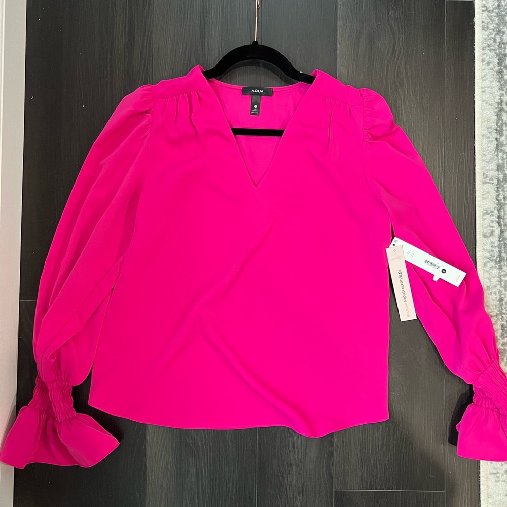 Brand New With Tags Hot Pink Aqua Shirt/Blouse!